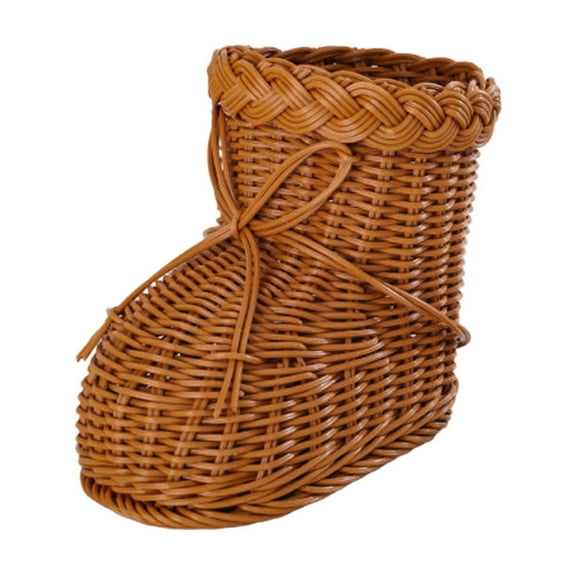 Plastic Woven Storage Basket,Multi Function Fruit Snack Sundries Organizer,Heat Proof Safe Food Container,Decorative Tabletop Home Storage Bin For Bread Berries Toys Cosmetics Household Items