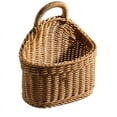 thumbnail image 1 of Plastic Woven Wall Basket, Wall Mount Storage Basket with Woven Design for Living Room EntrywaKitchen Home Organization, Rustic Hanging Basket for Fruits Mail Keys and DailEssentials, 1 of 5