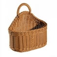 thumbnail image 1 of Plastic Woven Wall Basket, Wall Mount Storage Basket with Woven Design for Living Room EntrywaKitchen Home Organization, Rustic Hanging Basket for Fruits Mail Keys and DailEssentials, 1 of 5