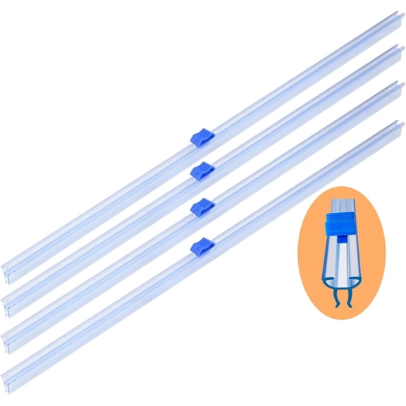 Plastic Wrap Cutter Slide Cutter - Reusable Snap-on Sliding Cutter Fit 18 inch Plastic Wrap Foil Wax Paper Parchment Paper Barbecue Paper Baking Paper Roll, Two Way Wrap Slide Cutter 4 pcs