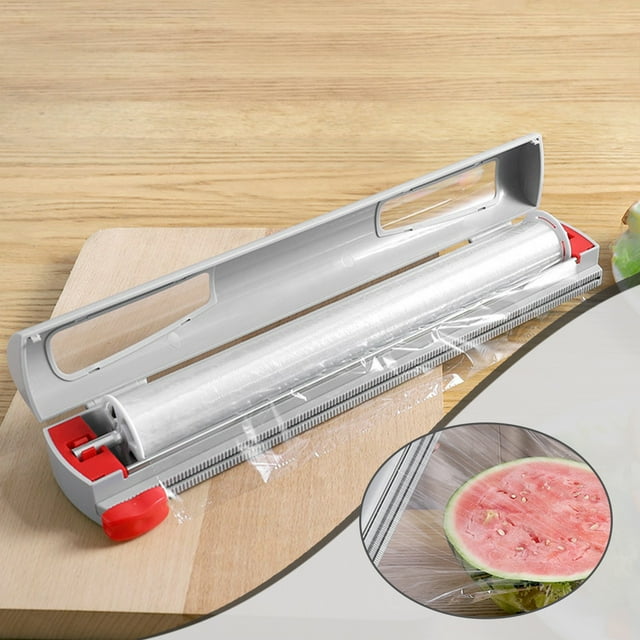Plastic Wrap Dispenser With Cutter Aluminum Foil Dispenser Refillable