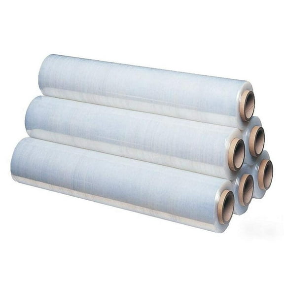 Plastic Wrap for Moving, 15 Inch x 1476 Feet. 4 Roolls of Pallet Wrap Stretch Film. Moving Supplies Stretch Wrap Roll. Industrial Plastic Wrap Roll Moving. Packing Wrap Plastic Roll