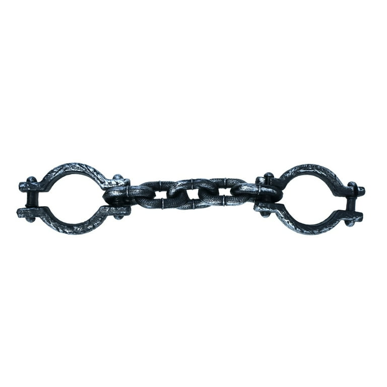 Fake Wrist Shackle Prison Chains Handcuff Restraints Halloween Costume Accessory Fake Wrist Shackle Prison Chains Handcuff Restraints Halloween Costume Accessory