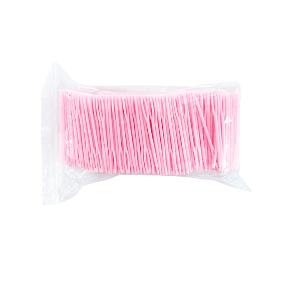 Plastic Yarn Knitting Needles Big Eye Blunt Needles Craft Needle Pink 55mm 1000pcs/bag
