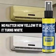 thumbnail image 1 of Plastic Yellowing Remover Spray, Restoring Solution, Fast-Acting, Long-Lasting, Gentle Formula, For Car Interiors Appliances Electronics, 100ml, 1 of 8