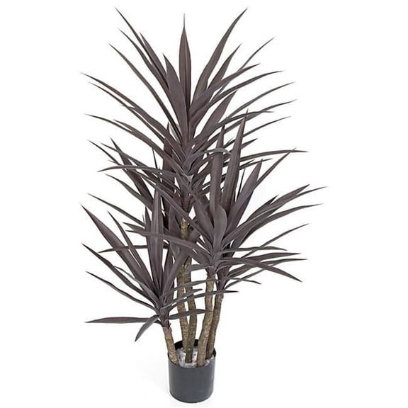 Plastic Yucca Tree - Burgundy - 53in.