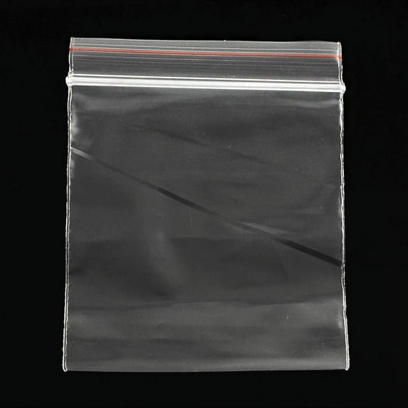Plastic Zip Lock Bags Resealable Packaging Bags Top Seal Self Seal Bag Rectangle Clear