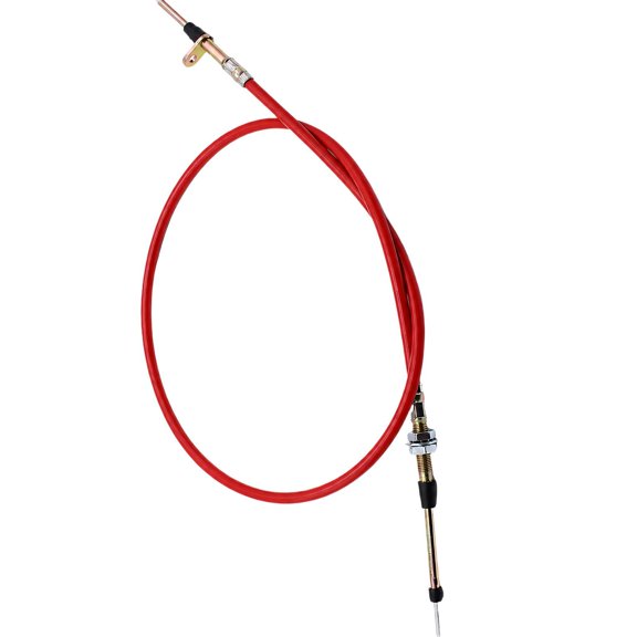 Plastic and Metal Vehicle Control Linkage Cable, Model AF72 1002 with Connection and Mounting Fittings for Vehicle Service Applications