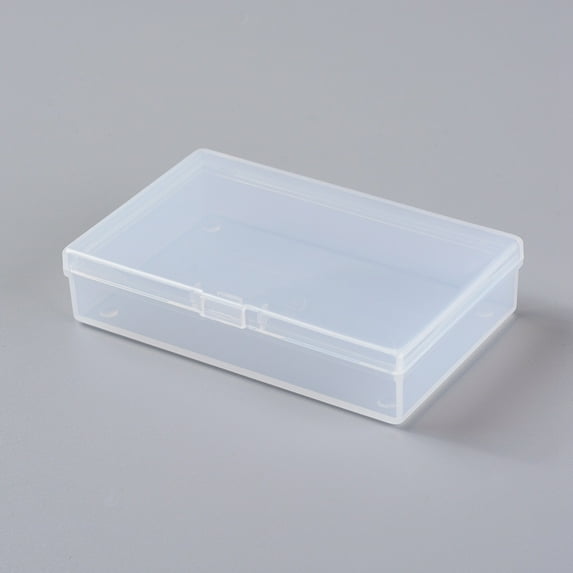 Plastic boxes Bead Storage Containers Rectangle Clear 10x6.5x2.2cm Inner Diameter: 9.5x5.8cm