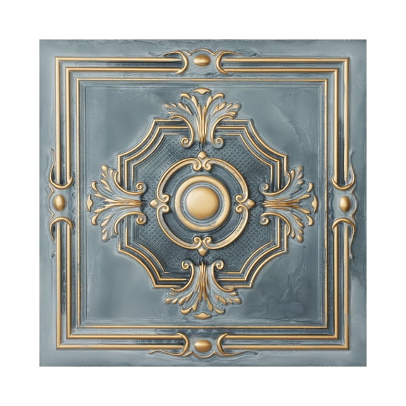 Plastic ceiling tiles Decorative pvc panels for Restaurant Cafe Club PL38 Smoked gold 10Pcs/pack