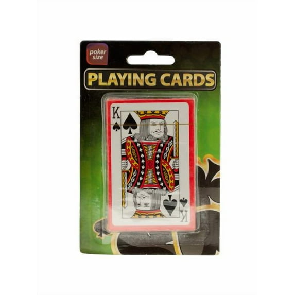 Plastic Coated Poker Size Playing Cards (Available in a pack of 24)