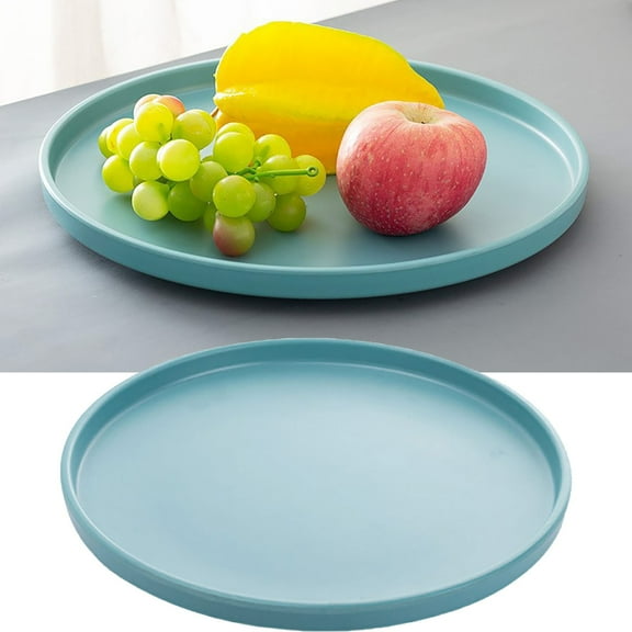 Plastic dining plate Large Decorative Tray for Coffee Table Ottoman Decorative Round Trays Tray for Dining Room Living Room Farmhouse Decor