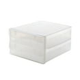 thumbnail image 1 of Plastic eggs container fridge eggs storage box stackable transparent eggs box suitable for large quantity (60 eggs), 1 of 5