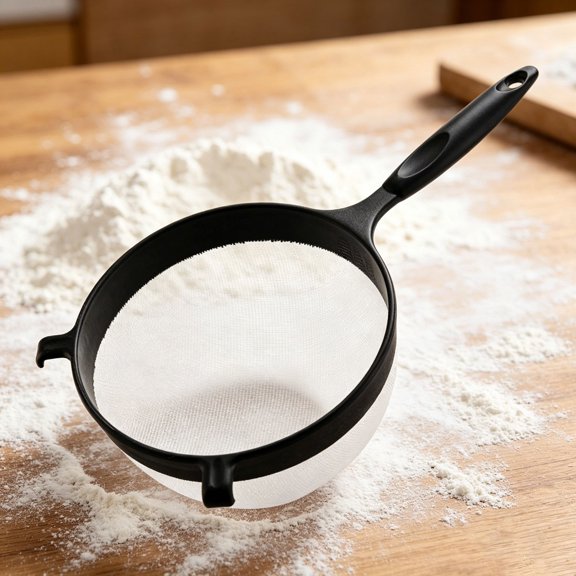 Plastic flour sieve, handheld filter sieve, sugar powder sieve,Powder fine material pouring diversion,Liquid transfer funnel,PE plastic