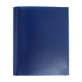 thumbnail image 1 of Plastic folder dark blue Two Pocket Folder Three Hole Punch Prong, 1 of 5