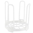 thumbnail image 1 of Plastic folding healthy dish organizer, drying rack, drinking glass and sports bottle drainer rack, plastic bag dryer and non-slip bottom for kitchen countertops[white], 1 of 7