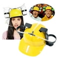 thumbnail image 1 of Plastic safety helmet Kitchen Organizers Drinking Beer Pipe Beverage Drink Hat Lazy Hat Summer Beverage Creative Water Tableware, 1 of 9