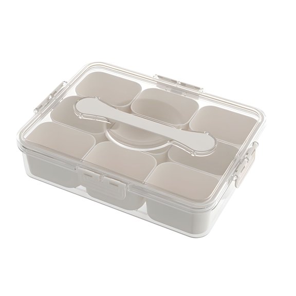 Plastic separated Storage Box With Removable Inserts For Herbs Candy And Seasonings