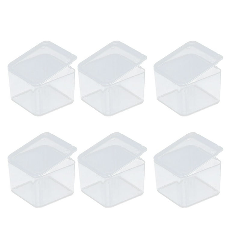 Plastic storage box 50Pcs Small Clear Plastic Containers Component Storage  Box Mini Tool Boxes