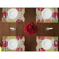 thumbnail image 1 of Plastic with Flannel Backing Dinner Table Placemats Holiday Home Decoration 13" x 19" (Pack of 4), 1 of 11