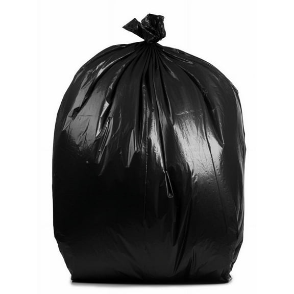PlasticMill 100 Gallon Contractor Grade 3 Mil Trash Can Liners for Outdoor, Municipal, or Township Garbage Cans - 25 Bags/case