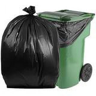 PlasticMill 95 Gallon, Black, 2 Mil, 61x68, 50 Bags/Case, Heavy Duty, Garbage Bags / Trash Can Liners.