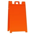 thumbnail image 1 of Plasticade 130-O Signicade A Frame Plain Portable Folding Sidewalk Sign, Orange, 1 of 7