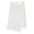 thumbnail image 1 of Plasticade Signicade Portable Folding Sidewalk 2 Sided Sign Stand, White, 1 of 8
