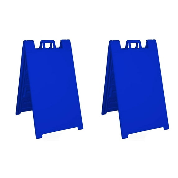 Plasticade Signicade Portable Folding Sidewalk Double Sided Sign Stand (2 Pack)