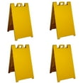 thumbnail image 1 of Plasticade Signicade Portable Folding Sidewalk Sign, Yellow (4 Pack), 1 of 2