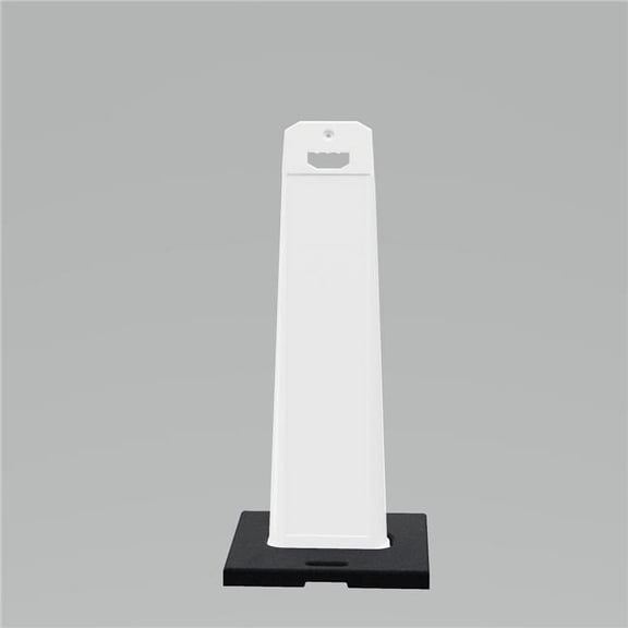 Plasticade by UVP UV4120-WHITE Outdoor Standing Panel sign with weighted Base