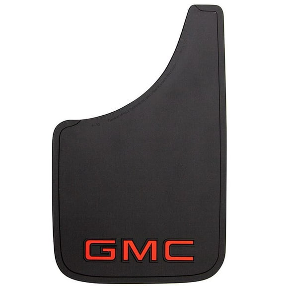 Plasticolor 000493R01 9 x 15 in. Gmc Logo Rear Truck Mud Guards