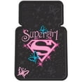 thumbnail image 1 of Supergirl Stars Style Universal-Fit Molded Front Floor Mats - Set of 2, 1 of 2