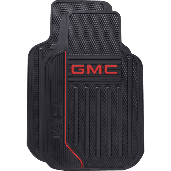 Plasticolor 001744R01 Floor Mat Elite Series GMC Logo Black Rubber