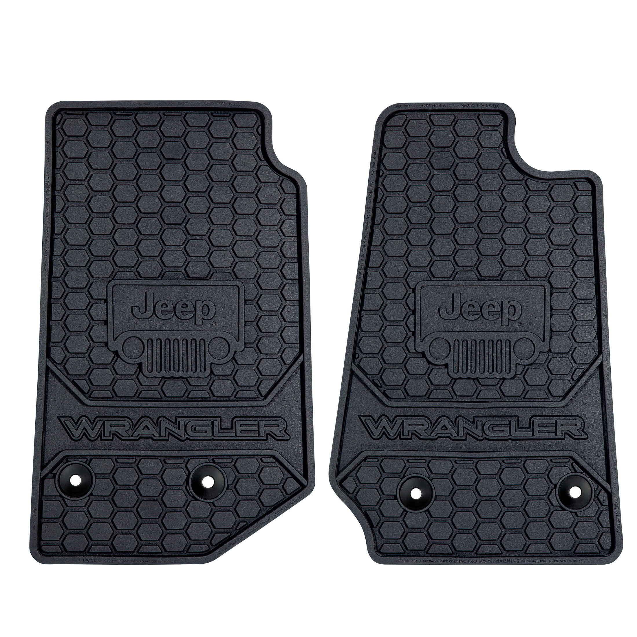 Plasticolor 001803R01 Custom Fit Front Floor Mats Jeep Wrangler 4xe's