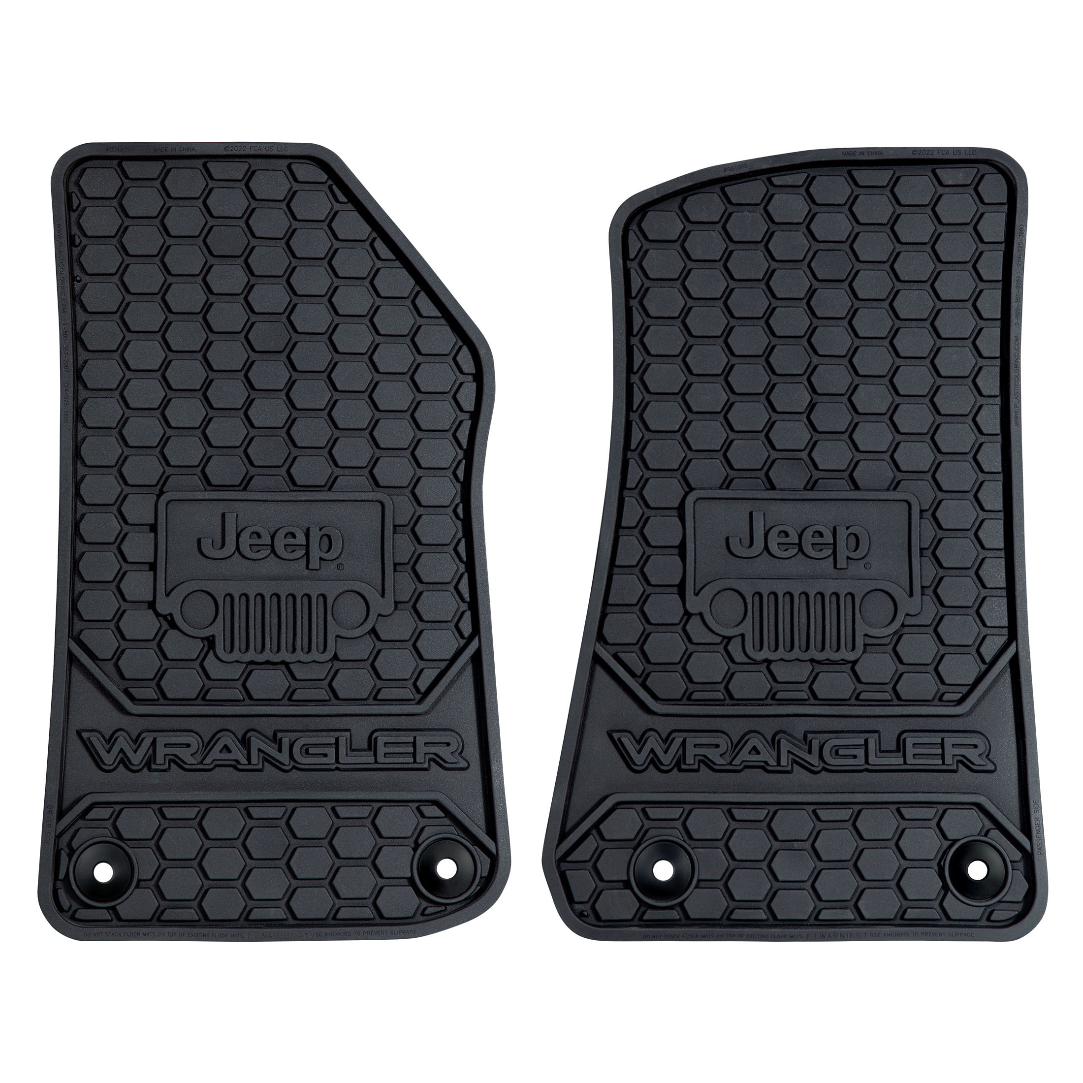 Plasticolor 001805R01 Custom Fit Front Floor Mats Jeep Wrangler 4xe's
