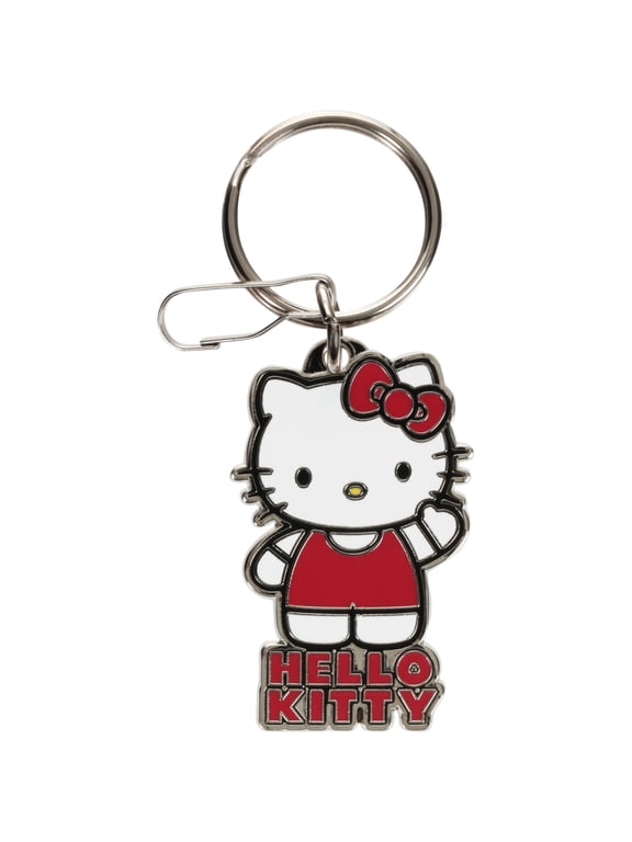 Plasticolor Hello Kitty Enamel Automotive Key Chain, Pink & White, 1 Piece