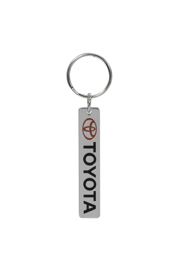 004619R01 Toyota Ellipses Logo with Script Metal Enamel Key Chain
