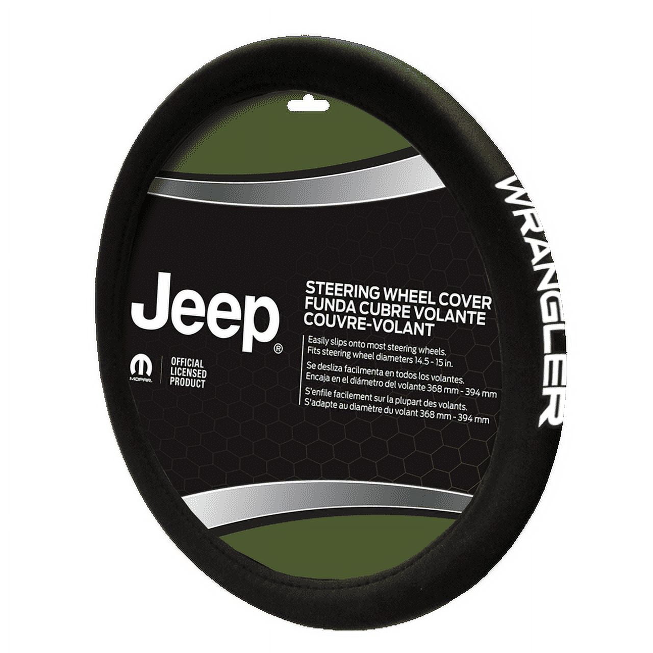 Plasticolor 006712R01 Neoprene Jeep Wrangler Premium Steering Wheel Cover for Car, Trucks & SUV