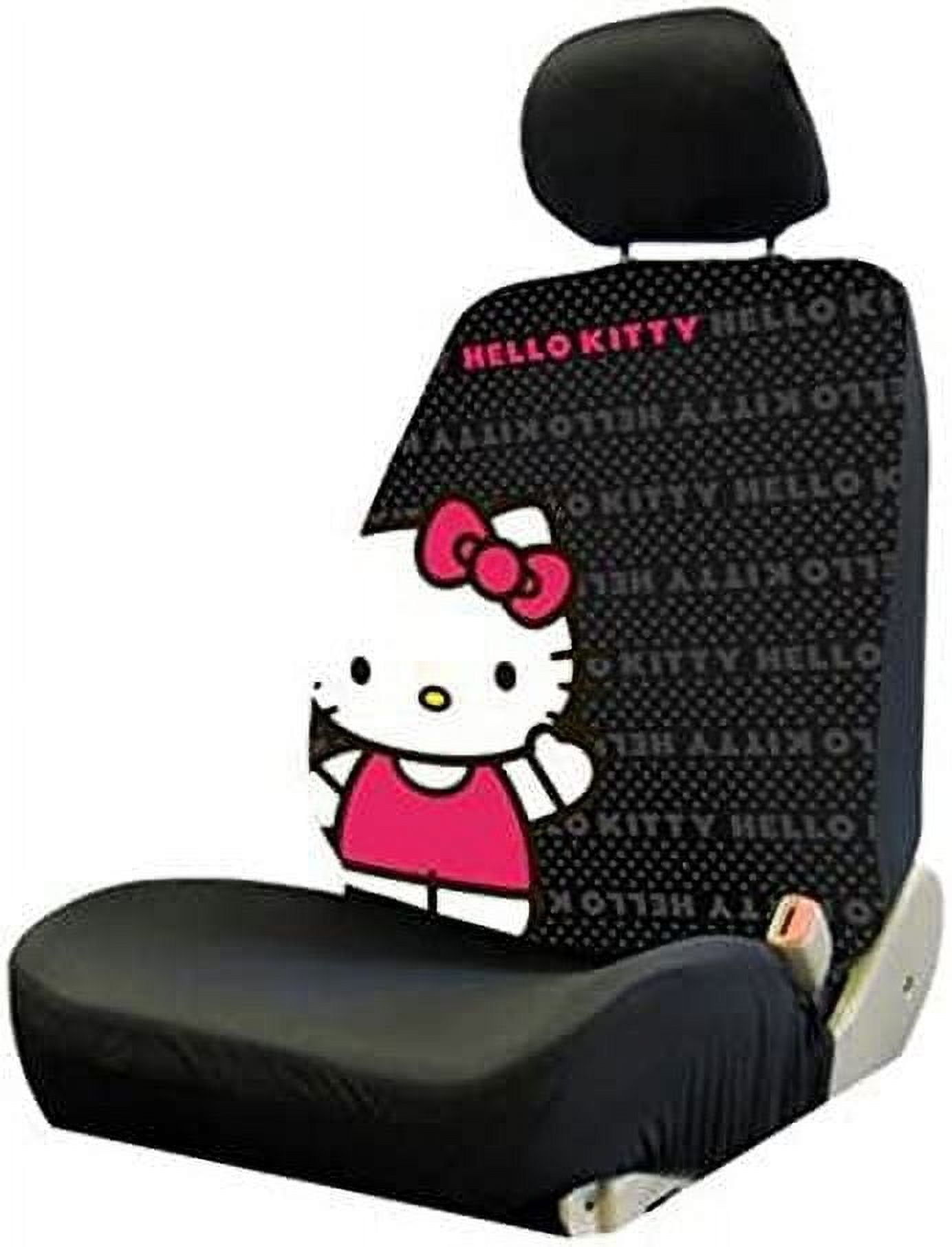 Plasticolor 006926R01 Hello Kitty Sanrio Core Low Back Universal Fit Car Truck SUV Seat Cover