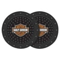 thumbnail image 1 of Plasticolor 360R01 Harley-Davidson Bar & Shield Cup Holder Coasters - 2 per Package, 1 of 2