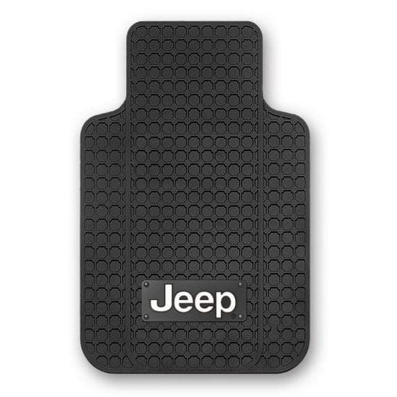 Plasticolor Anti-Skid NIB Backing, Front Floor Mats, 27" x 17" Fits Jeep-Black 2 Piece