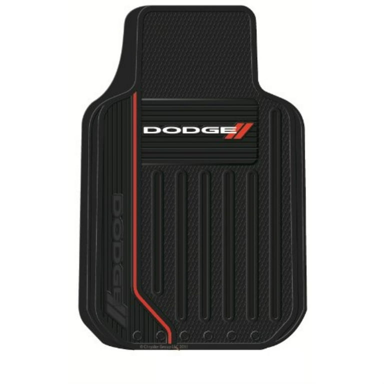Plasticolor Dodge Elite Series Universal Automotive Floor Mat Set Vinyl Black 2 Piece
