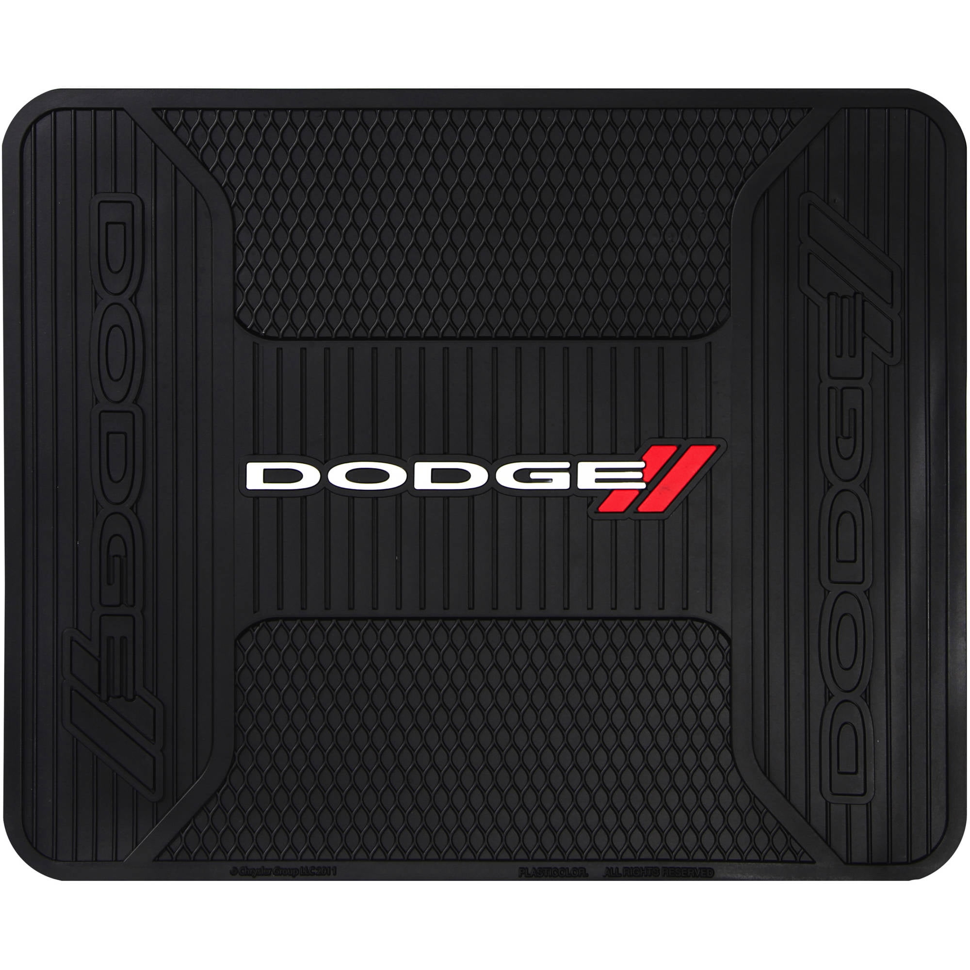 Plasticolor Dodge Universal Fit Automotive Utility Mat, Vinyl, Black, 1 Piece