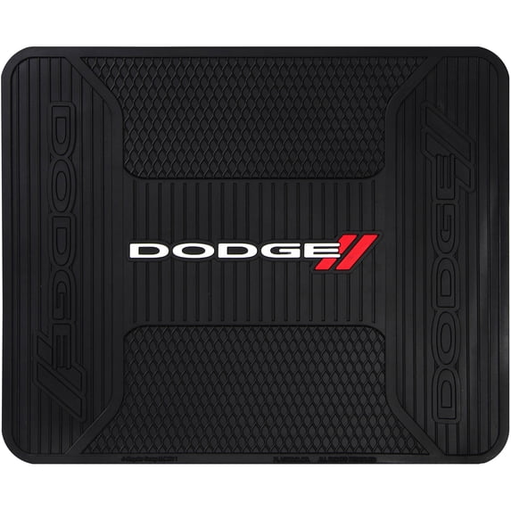 Plasticolor Dodge Universal Fit Automotive Utility Mat, Vinyl, Black, 1 Piece