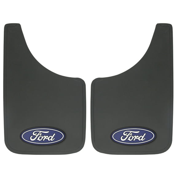 Plasticolor Ford Oval 9 x 15 Easy Fit Universal Automotive Mud Guards, 2pc