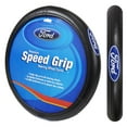 thumbnail image 1 of Plasticolor Ford Elite Series Universal Fit Automotive Steering Wheel Cover, Black, 1 Piece, 1 of 6