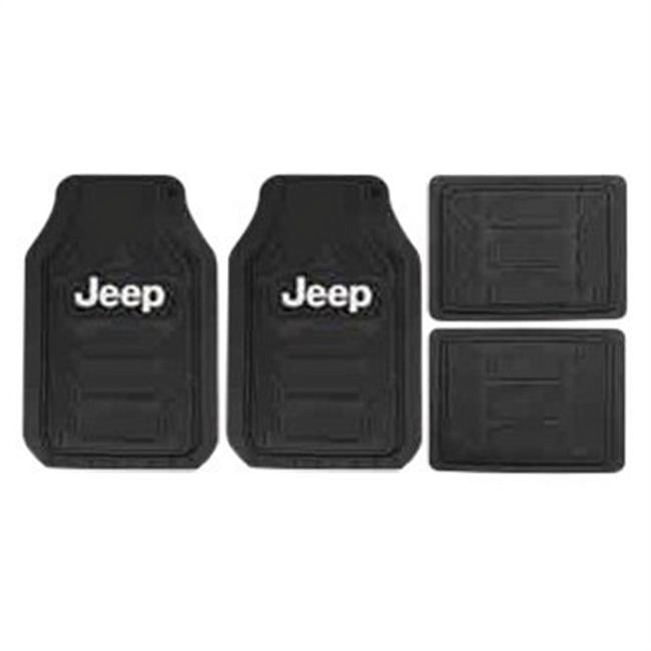 Plasticolor Jeep Rubber Floor Mat, Black