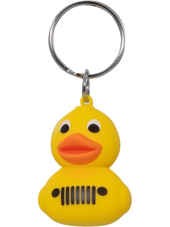 Key Chain, Jeep Rubber Duck with Grill PVC Key Chain