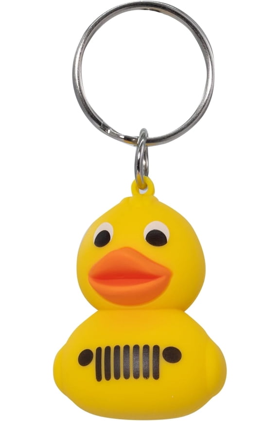 Key Chain, Jeep Rubber Duck with Grill PVC Key Chain